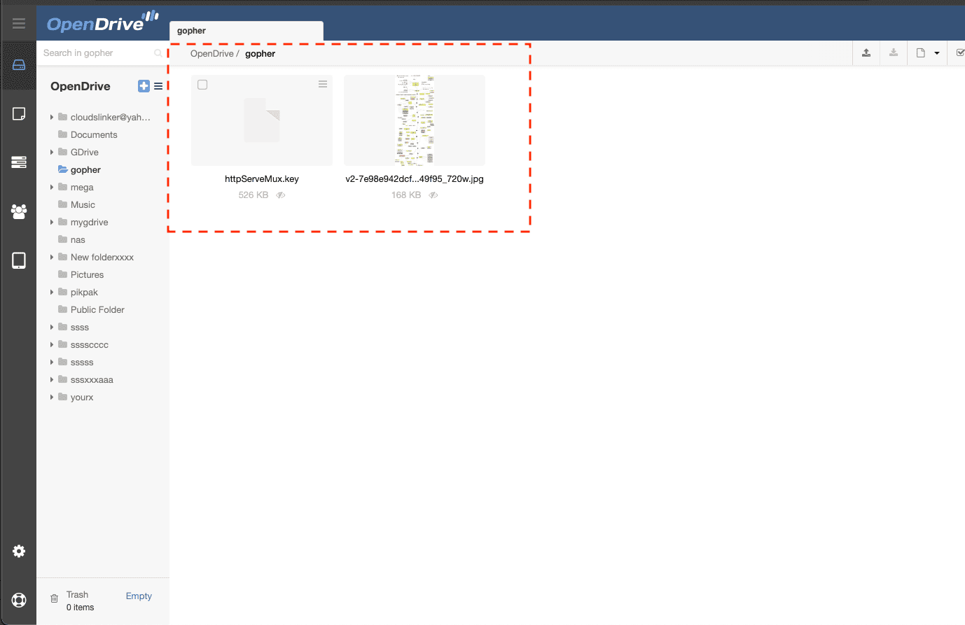 Verifying Backup in OpenDrive