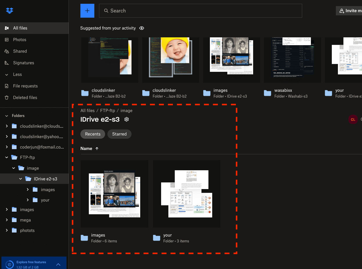 Verifying File Transfer to Dropbox