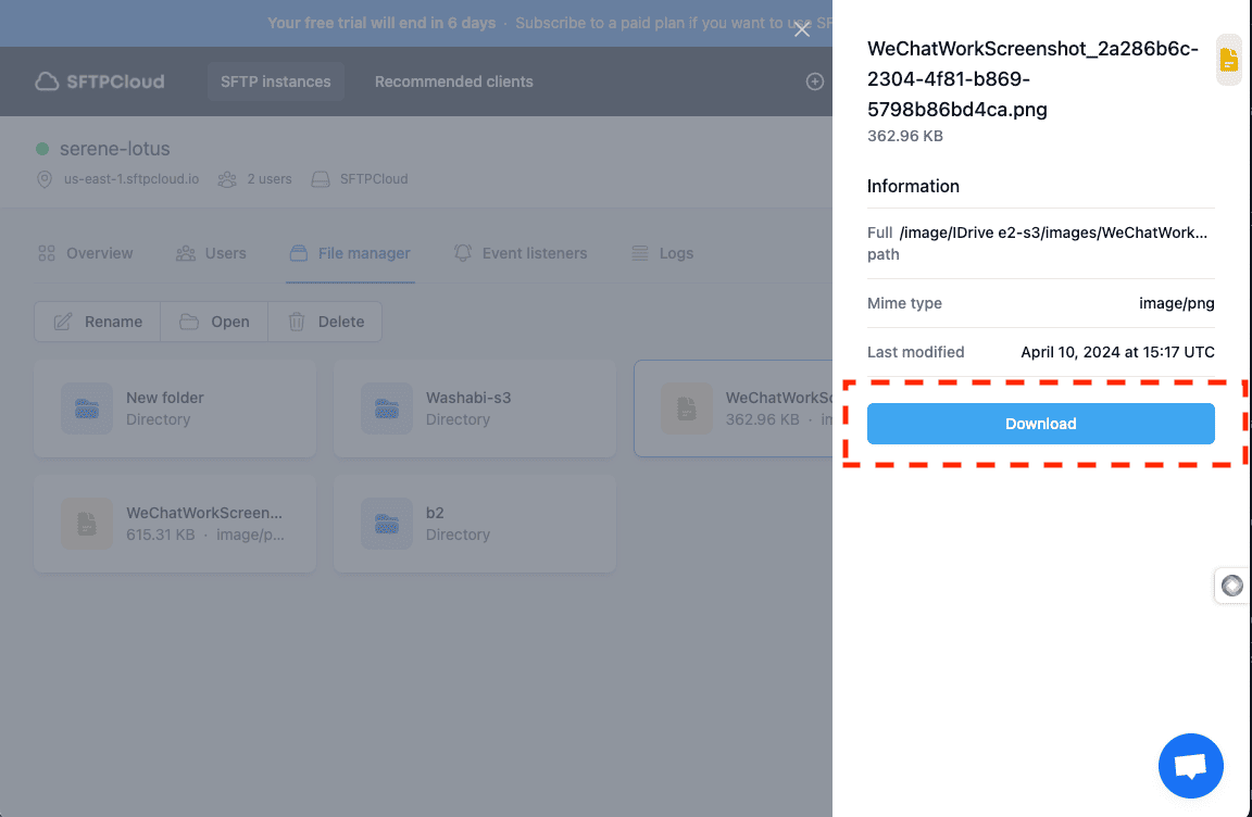 retrieving files from SFTP/FTP