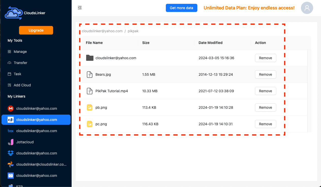 Verifying successful transfer in OpenDrive