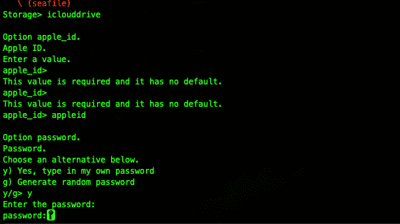 Rclone file transfer in terminal