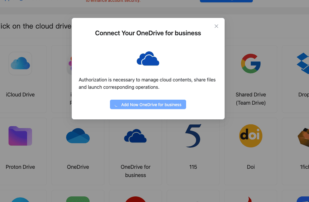 Connect OneDrive for Business to CloudsLinker with Microsoft OAuth