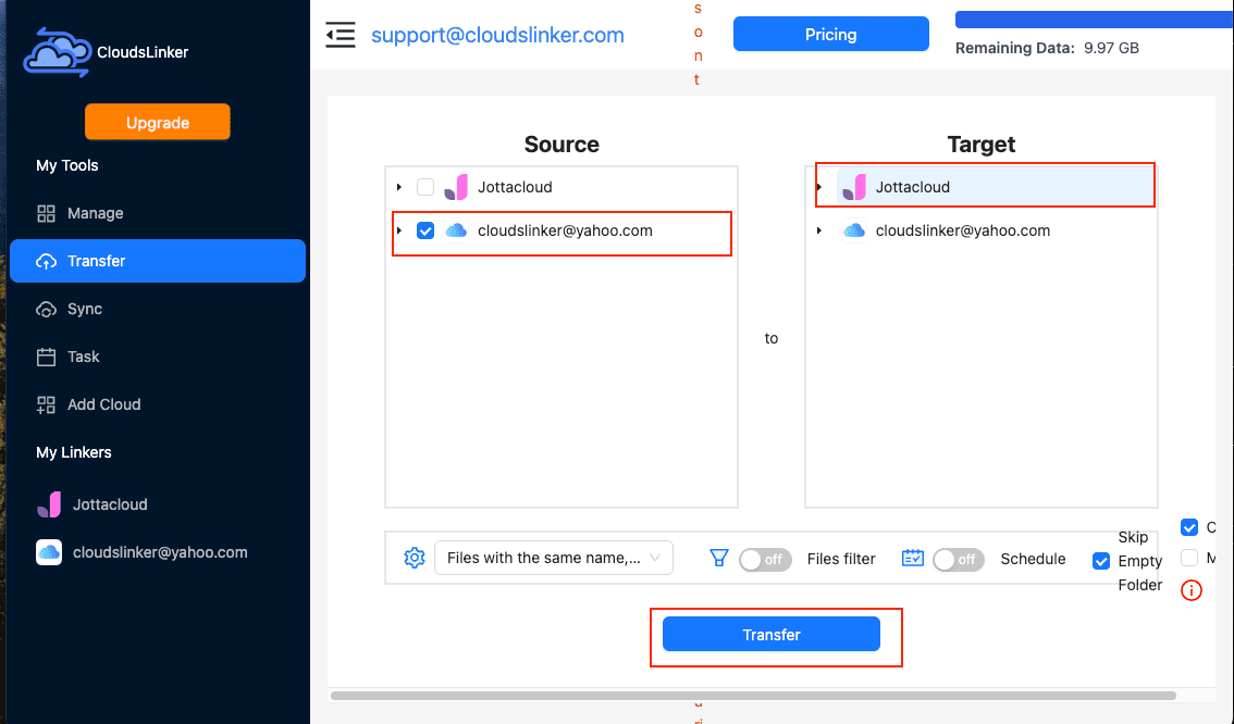Adding Jottacloud to CloudsLinker
