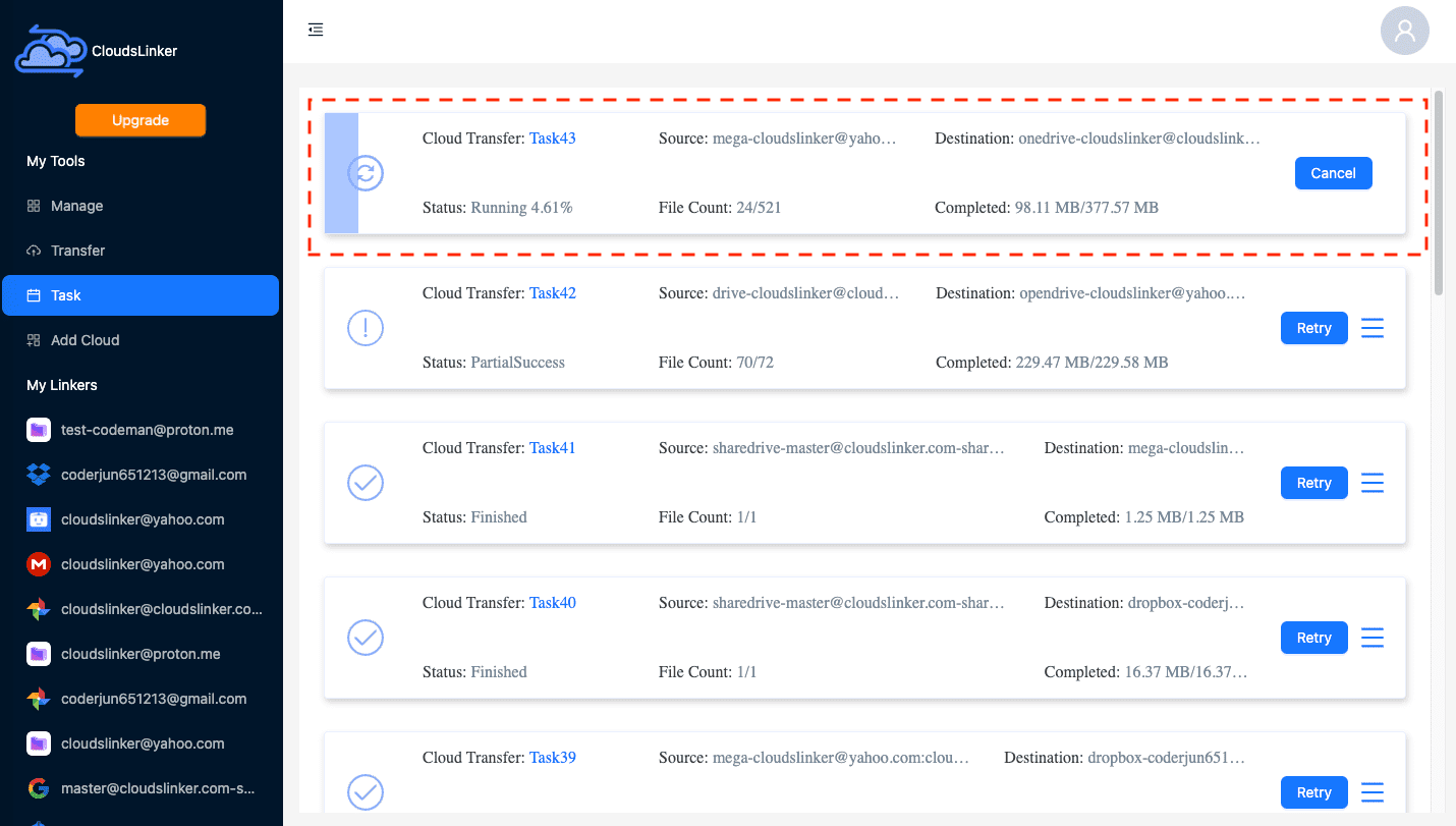 Verifying file transfer completion