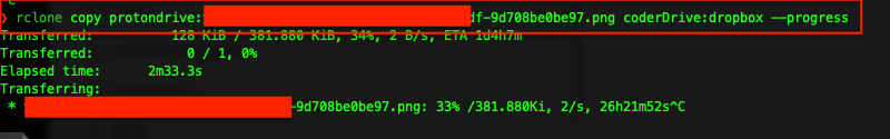 Executing File Transfer with Rclone