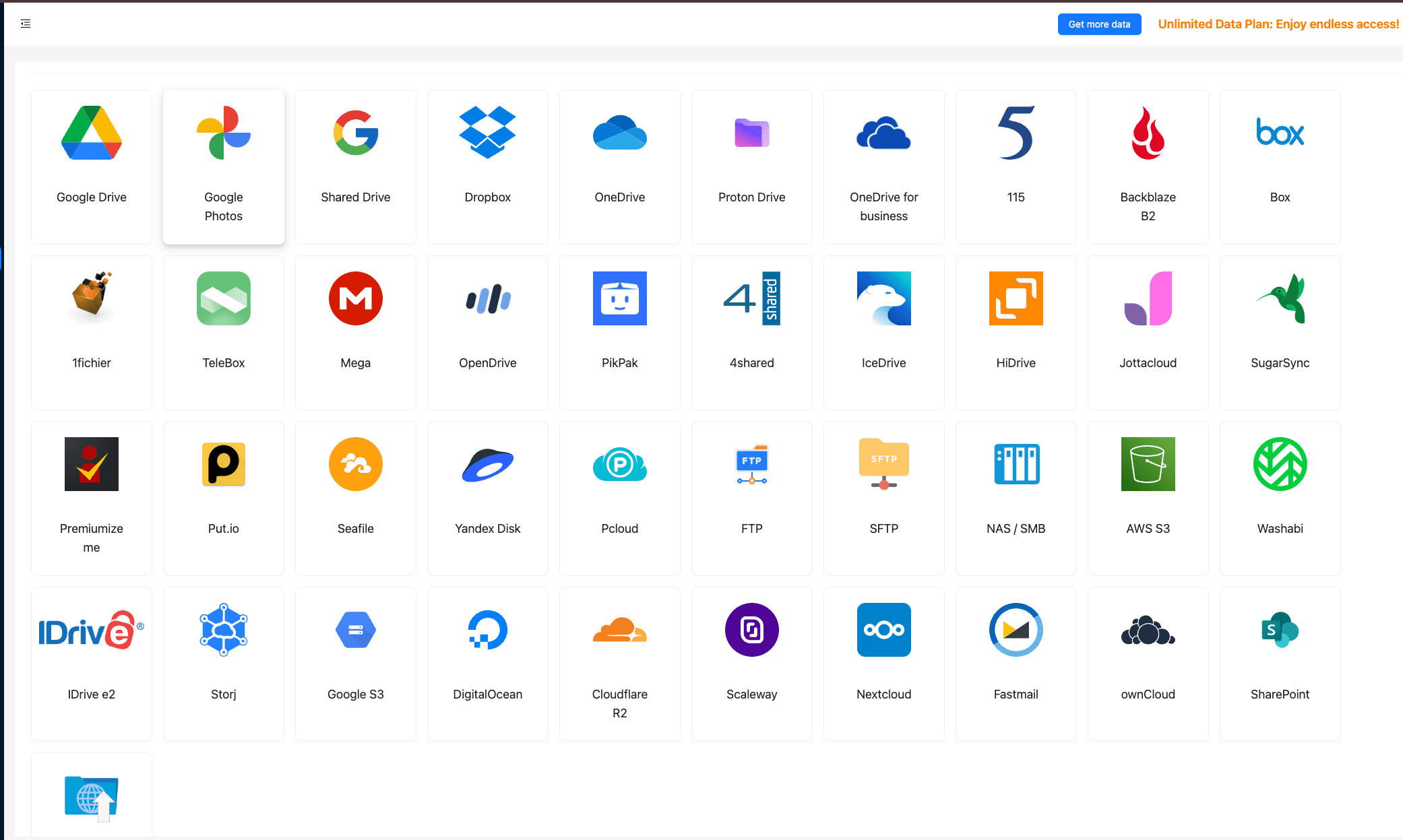 Adding other cloud storage to Cloudslinker